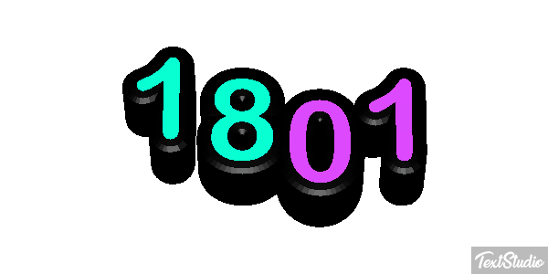 1801 Text effect