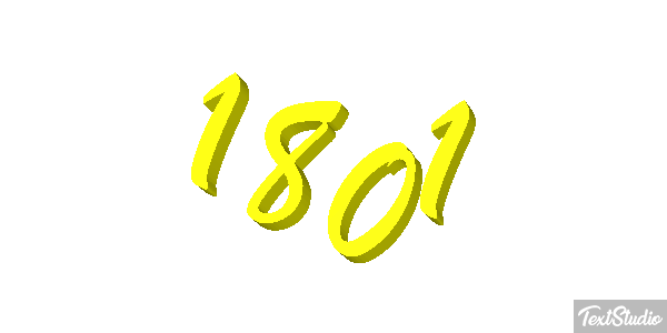 1801 Text effect