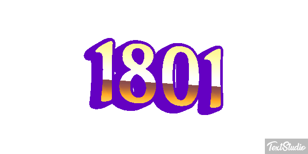1801 Text effect