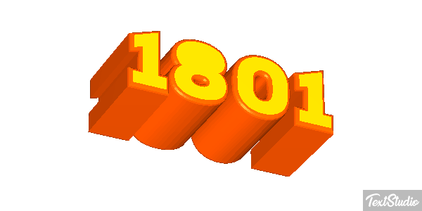 1801 Text effect