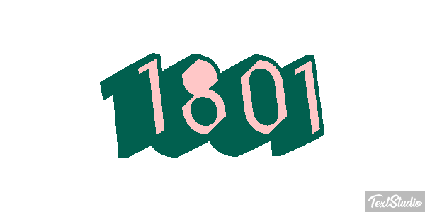 1801 Text effect