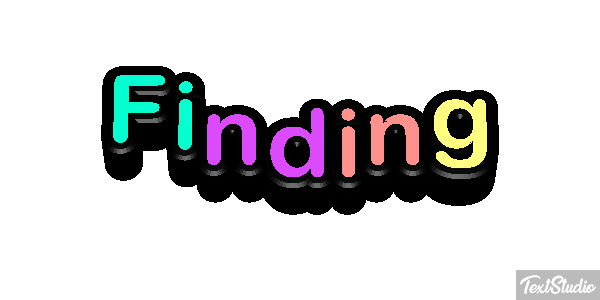 Finding Tekst effect