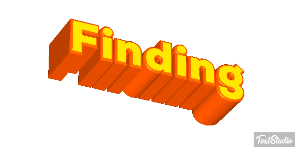 Finding Tekst effect