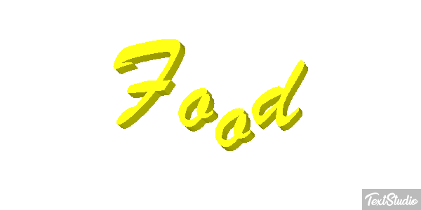 Food Texteffekt