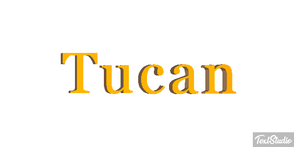 Tucán Efecto de texto