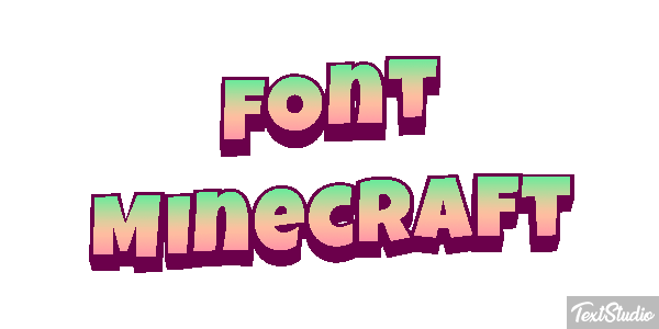 Font Minecraft Efekt tekstowy