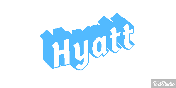 Hyatt Texteffekt