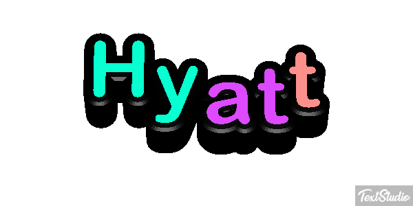 Hyatt Texteffekt