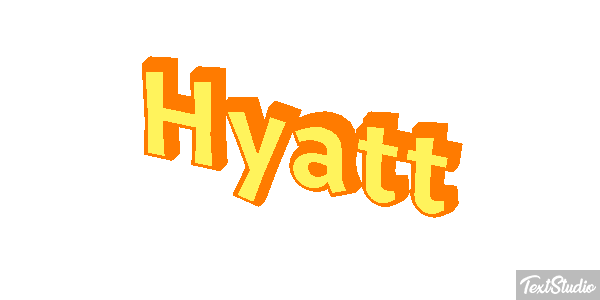 Hyatt Texteffekt