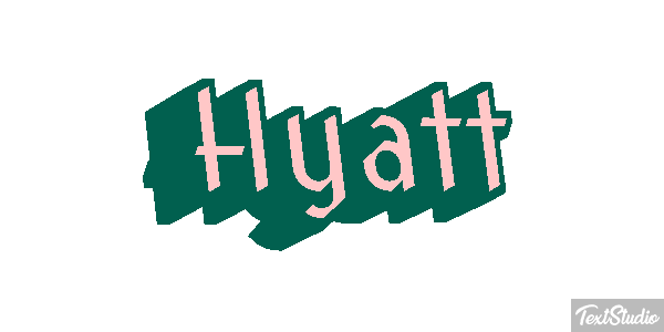 Hyatt Texteffekt