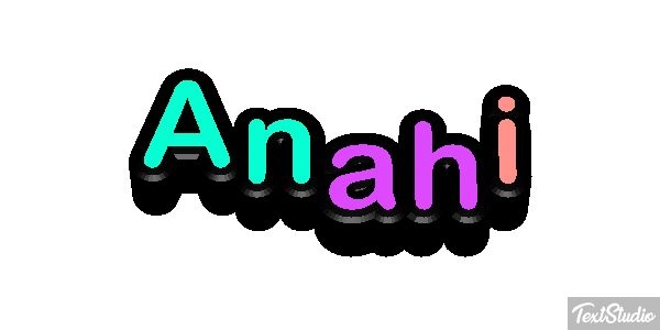 Anahi Text effect