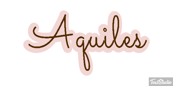 Aquiles Efecto de texto