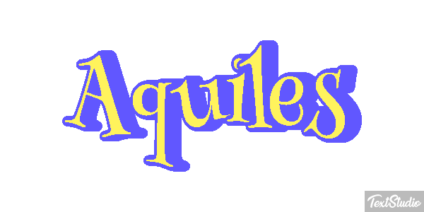 Aquiles Efecto de texto