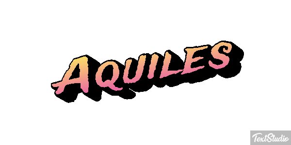 Aquiles Efecto de texto