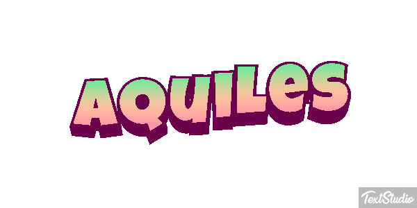 Aquiles Efecto de texto