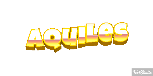 Aquiles Efecto de texto