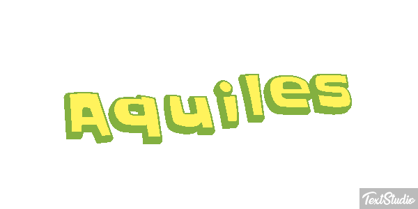 Aquiles Efecto de texto