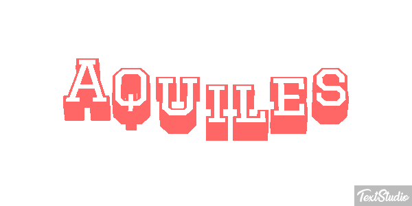 Aquiles Efecto de texto