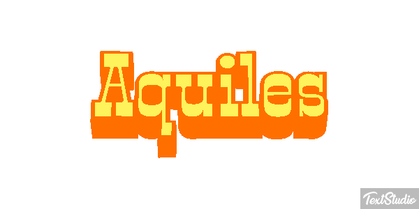 Aquiles Efecto de texto
