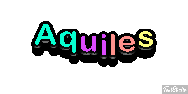 Aquiles Efecto de texto