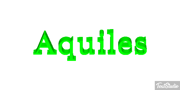 Aquiles Efecto de texto