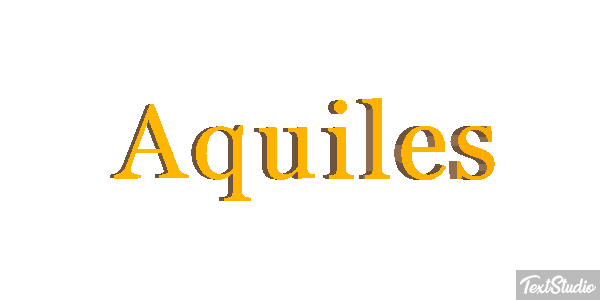 Aquiles Efecto de texto