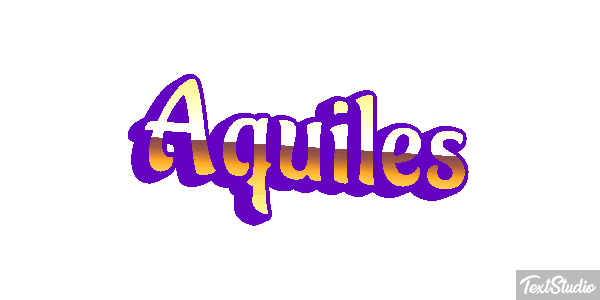 Aquiles Efecto de texto