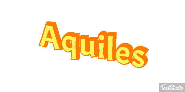 Aquiles Efecto de texto