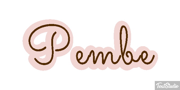 Pembe Efeito do texto