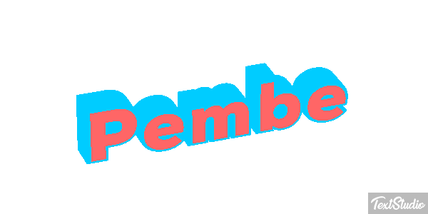 Pembe Efeito do texto