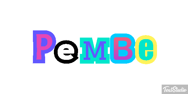 Pembe Efeito do texto