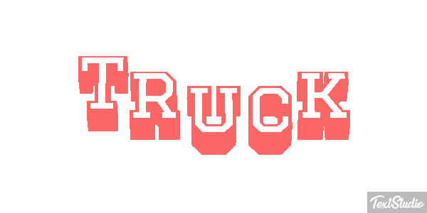 Truck Effetto testo
