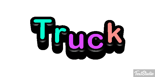 Truck Effetto testo