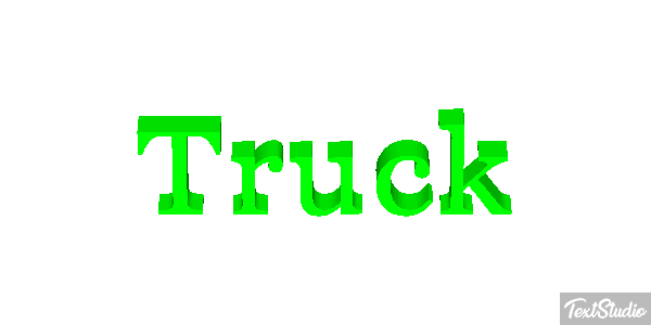 Truck Effetto testo