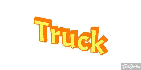 Truck Effetto testo