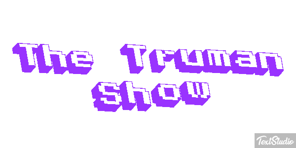 The Truman Show Texteffekt