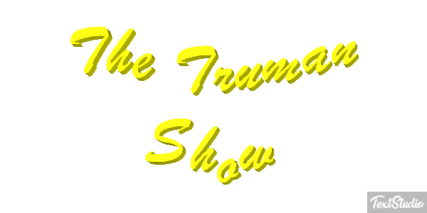 The Truman Show Texteffekt