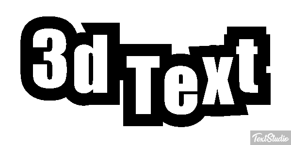 3d Text Efecto de texto