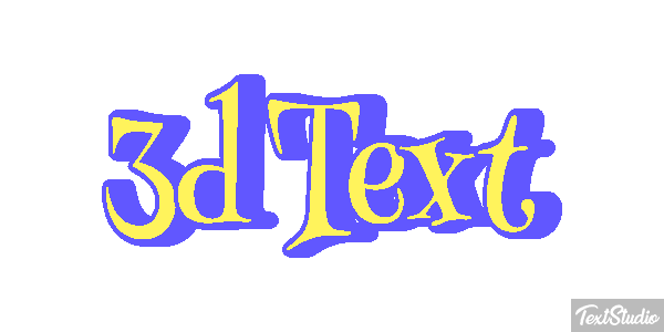 3d Text Efecto de texto