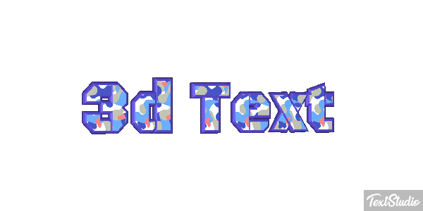3d Text Efecto de texto