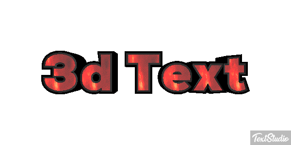 3d Text Efecto de texto
