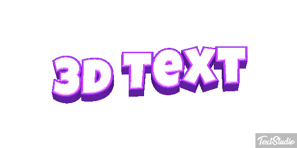 3d Text Efecto de texto