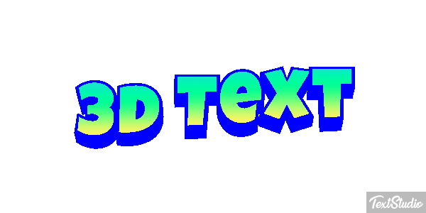 3d Text Efecto de texto