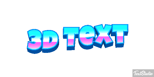 3d Text Efecto de texto