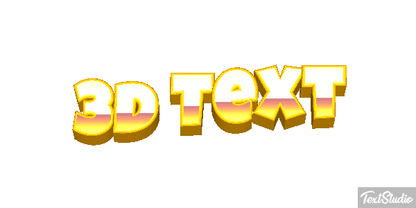 3d Text Efecto de texto