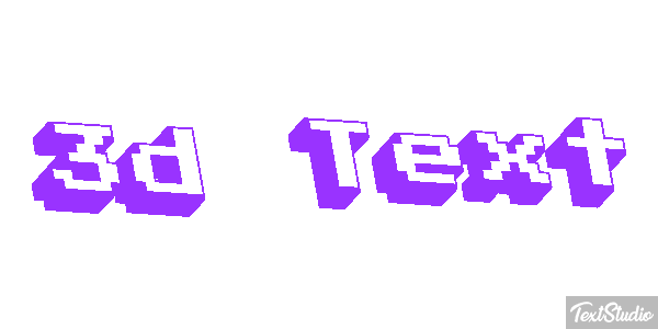 3d Text Efecto de texto