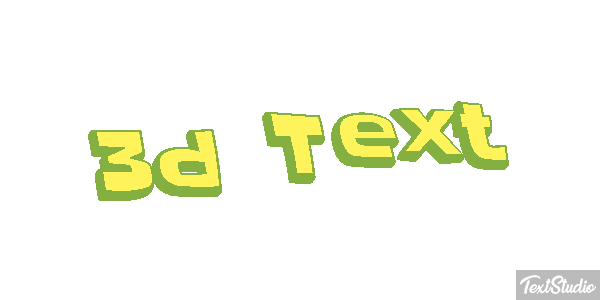 3d Text Efecto de texto