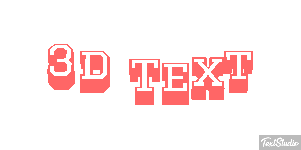 3d Text Efecto de texto