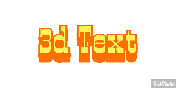 3d Text Efecto de texto