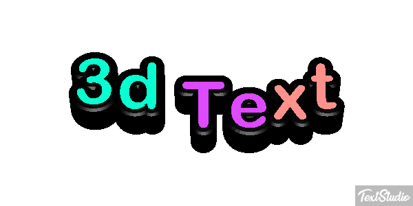 3d Text Efecto de texto